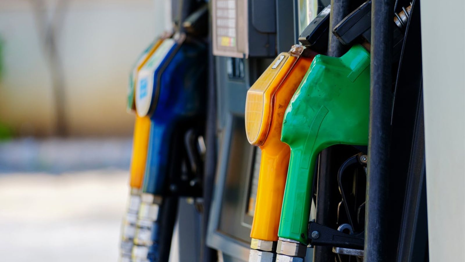 Fuel pump at a petrol station in South Africa