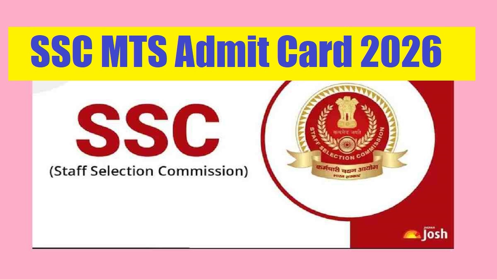 Staff Selection Commission exam slip