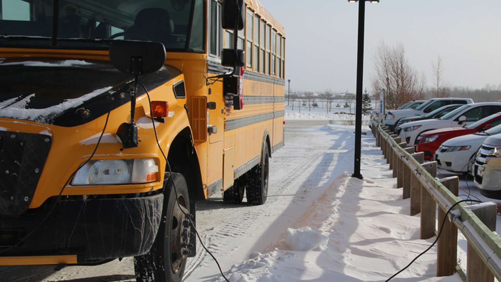 Flooded street and damaged property in Steinbach