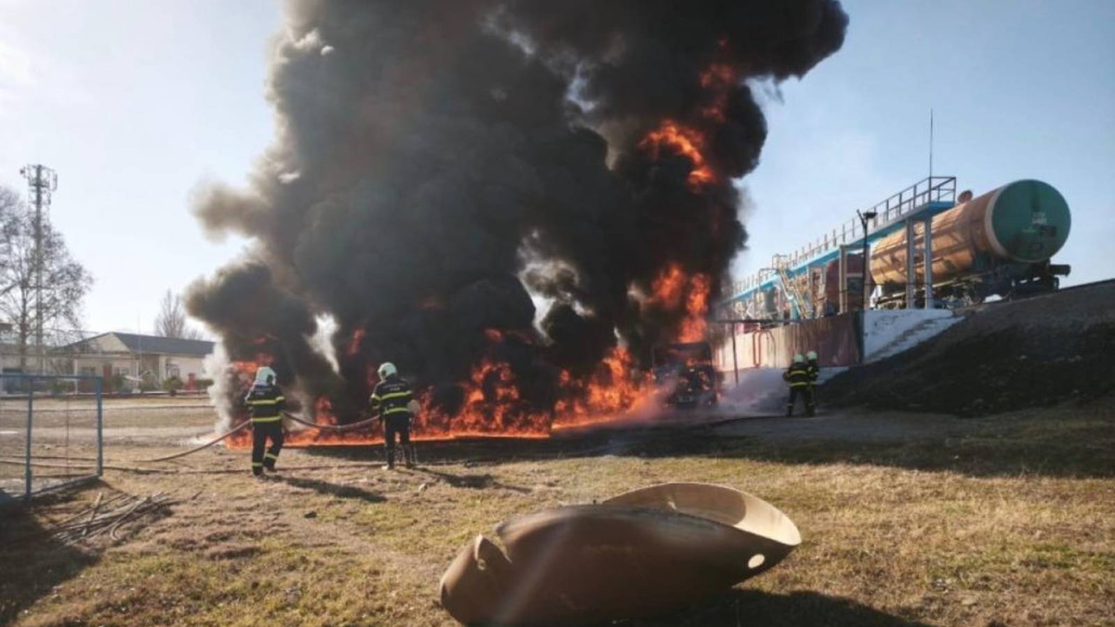 Ադրբեջանական նավթաբազայում պայթյուն և հրդեհ