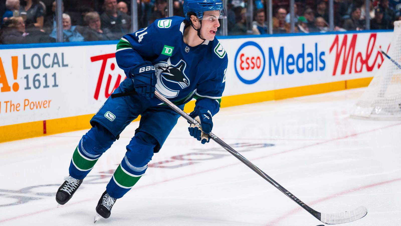 Zeev Buium on ice hockey rink