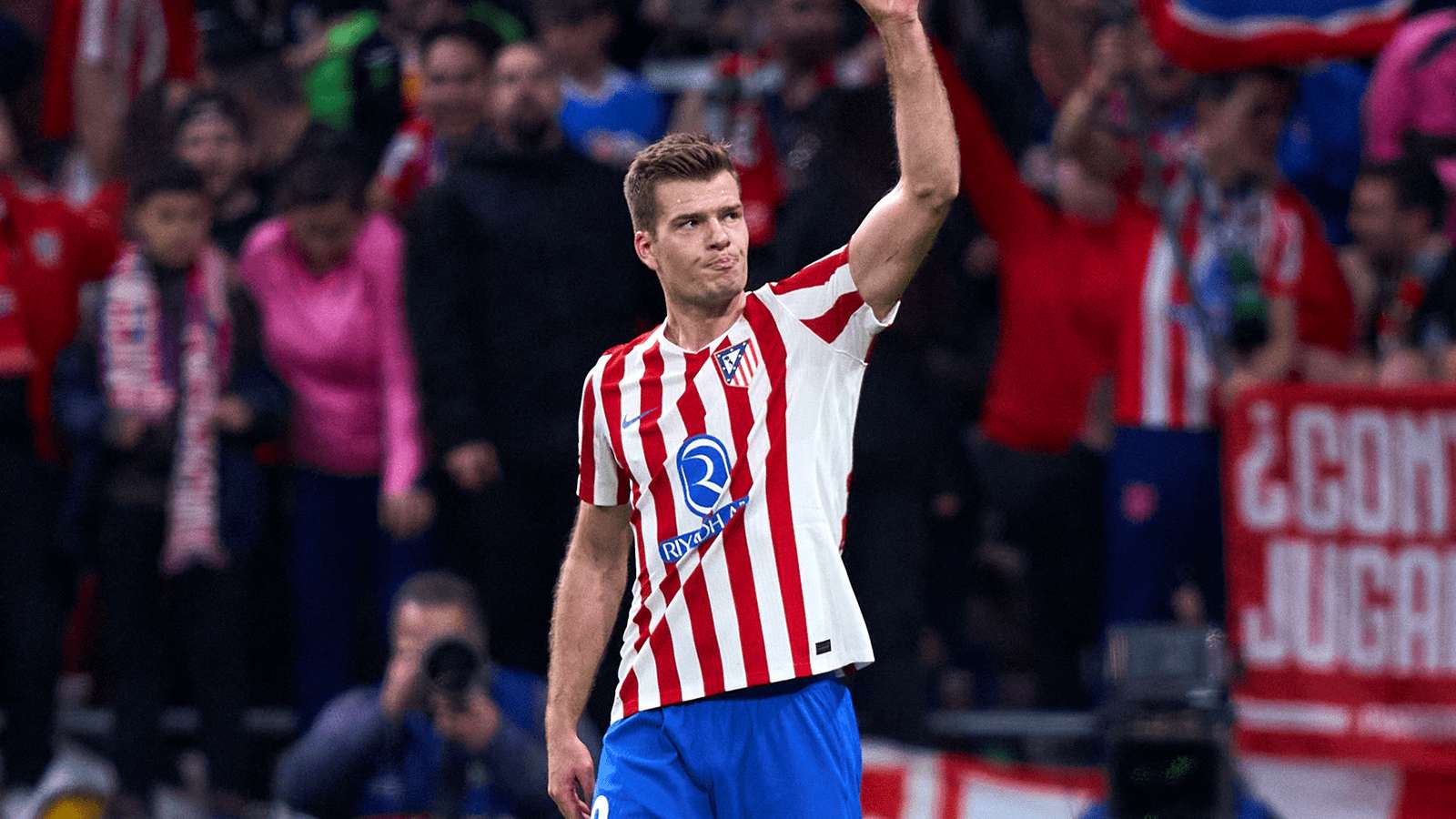 Alexander Sørloth scoring goal celebration