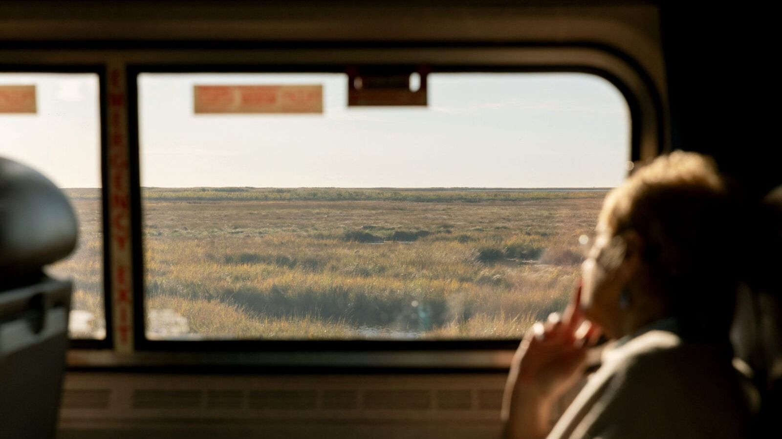Amtrak train crossing Gulf Coast