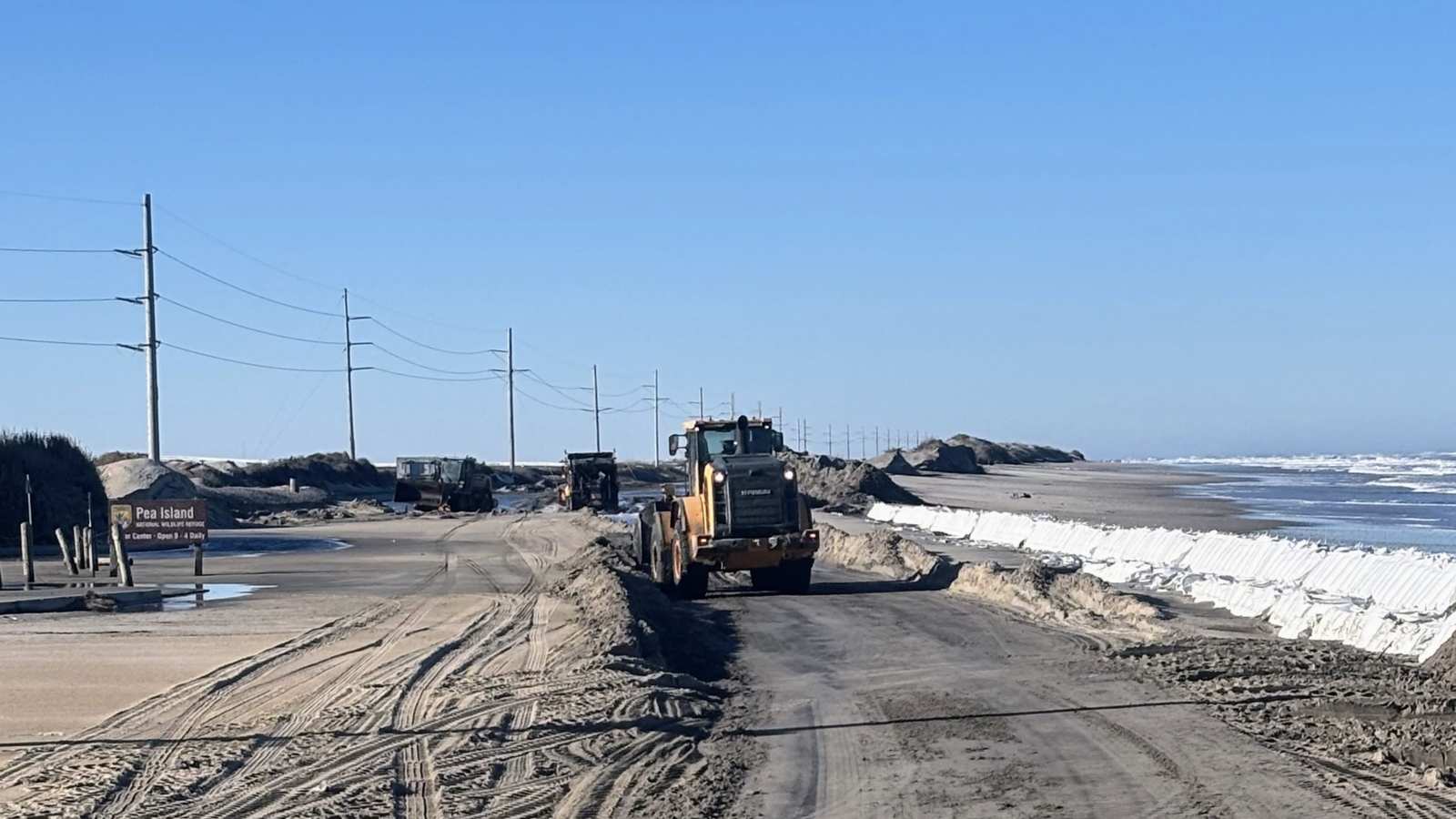 Oceanfront home collapsing into the sea