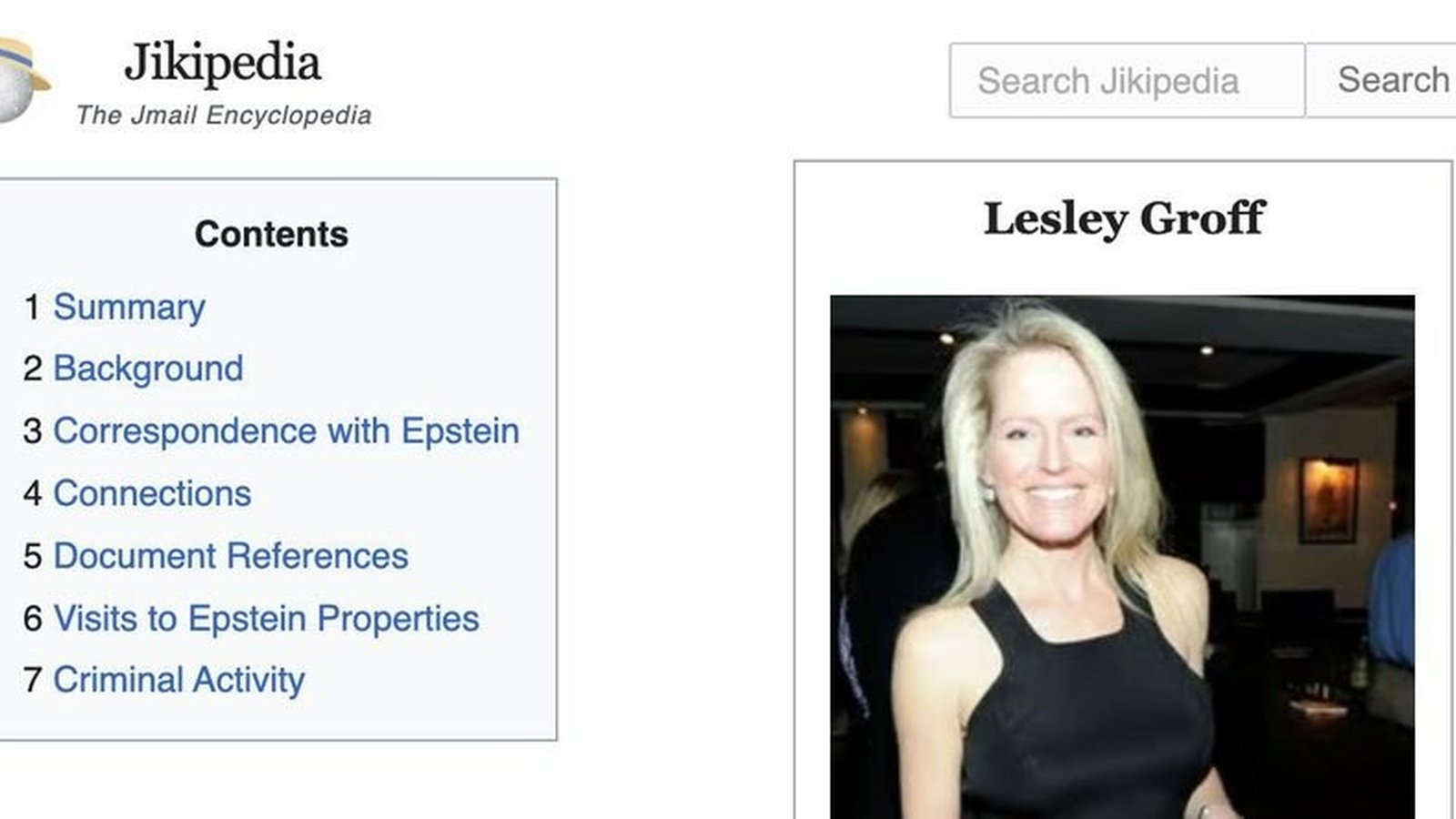 Jikipedia Emerges: AI-Generated Dossiers from Epstein Emails