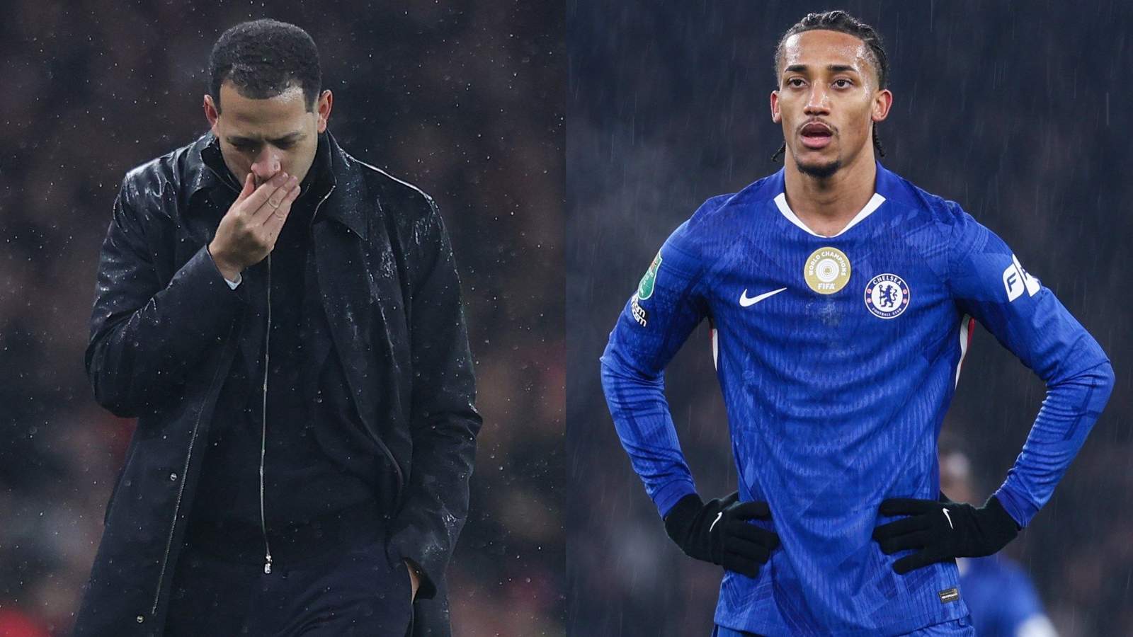Chelsea manager Liam Rosenior in the dugout