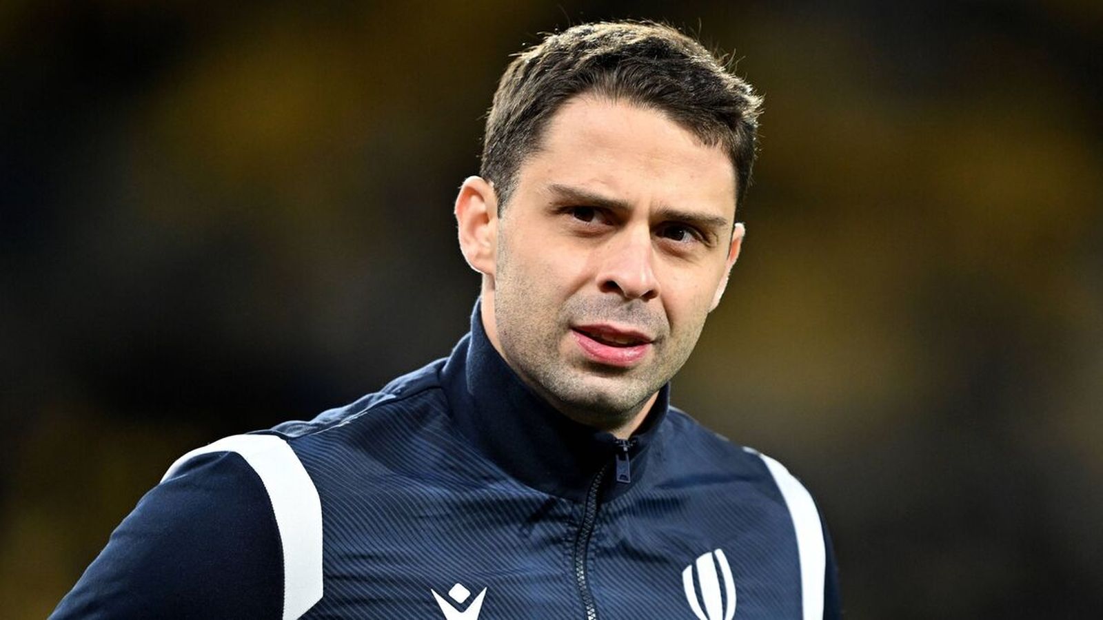 Georgian rugby referee Nika Amashukeli