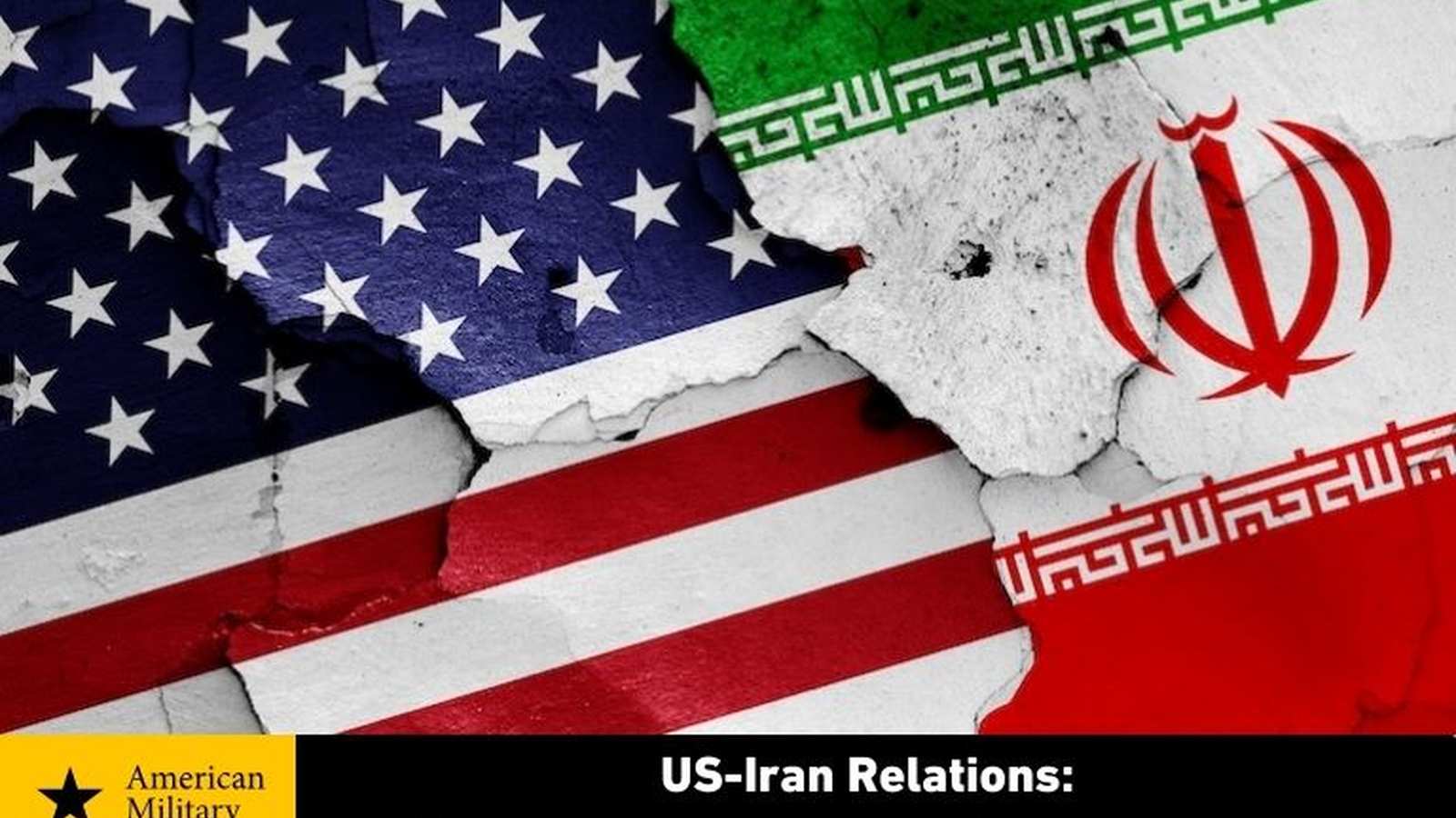 Omani, US, and Iranian flags together