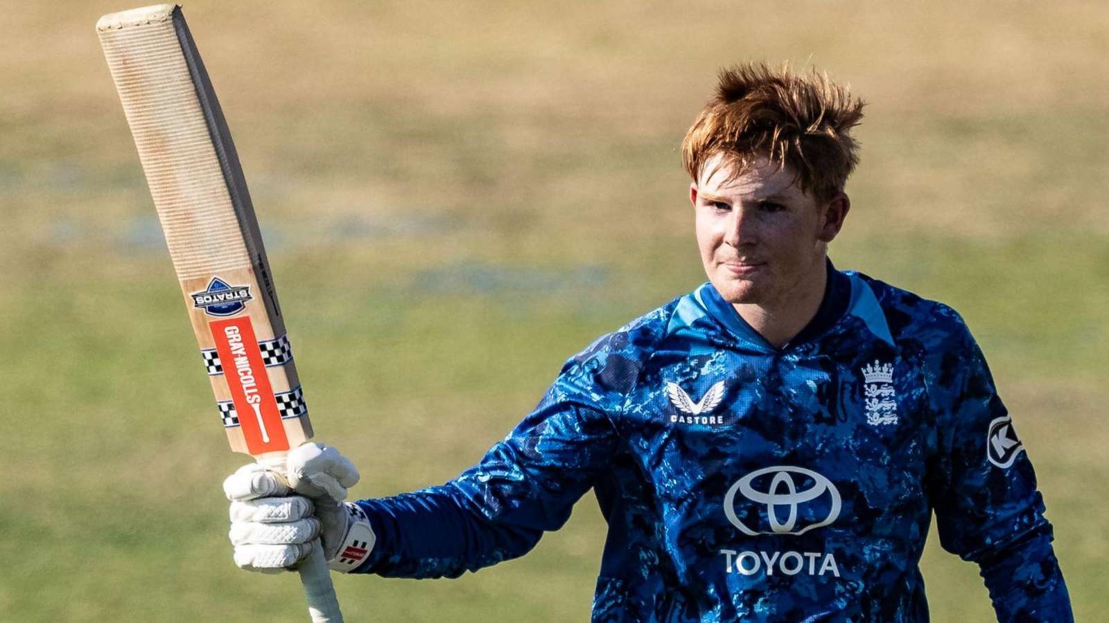 Thomas Rew batting in cricket match