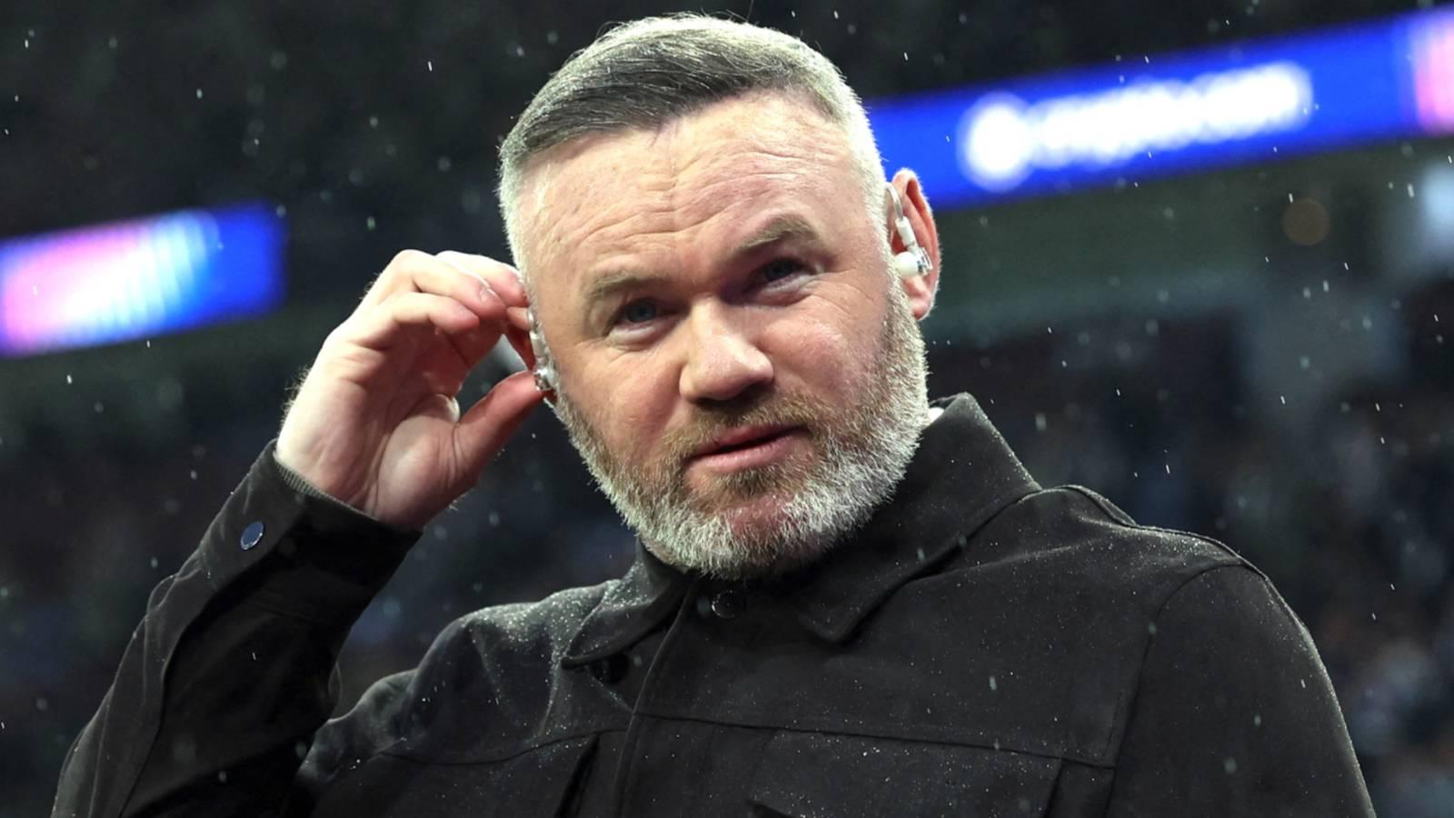 Wayne Rooney speaking in an interview