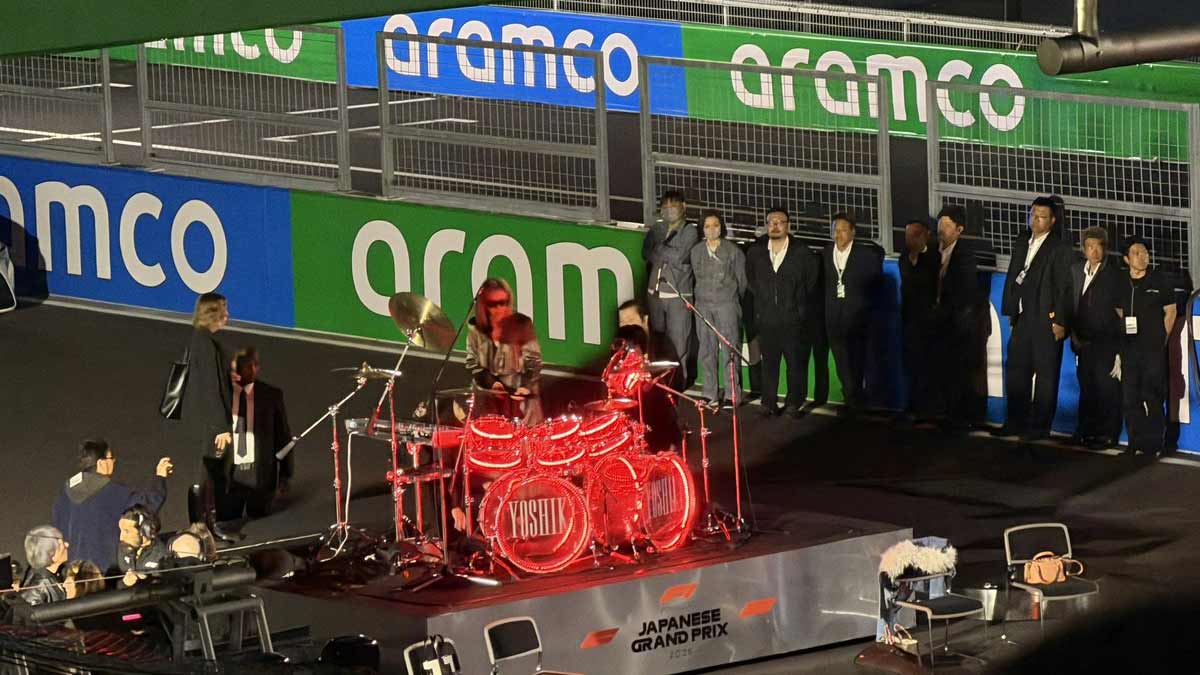 Yoshiki Bridges F1 Spectacle and Classical Ambition