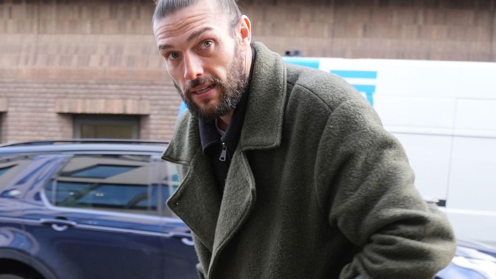 Andy Carroll outside court