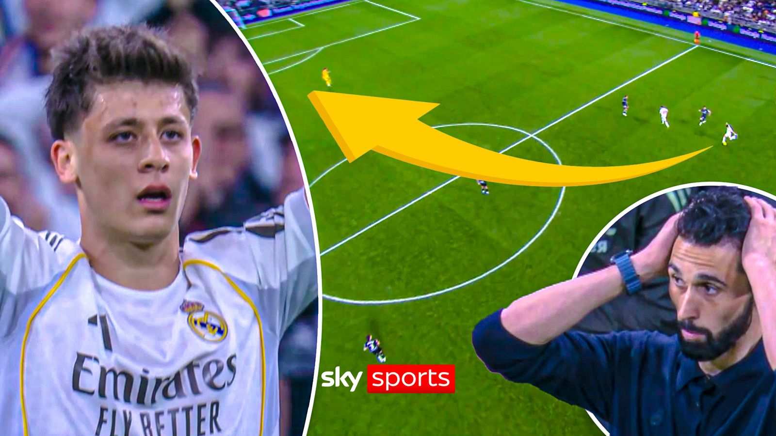 Arda Guler celebrating on field