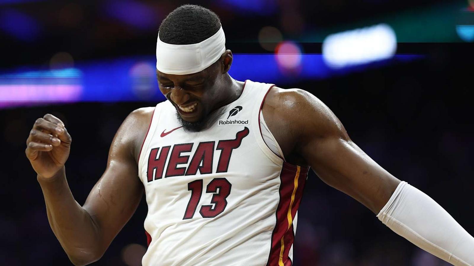 Bam Adebayo on basketball court