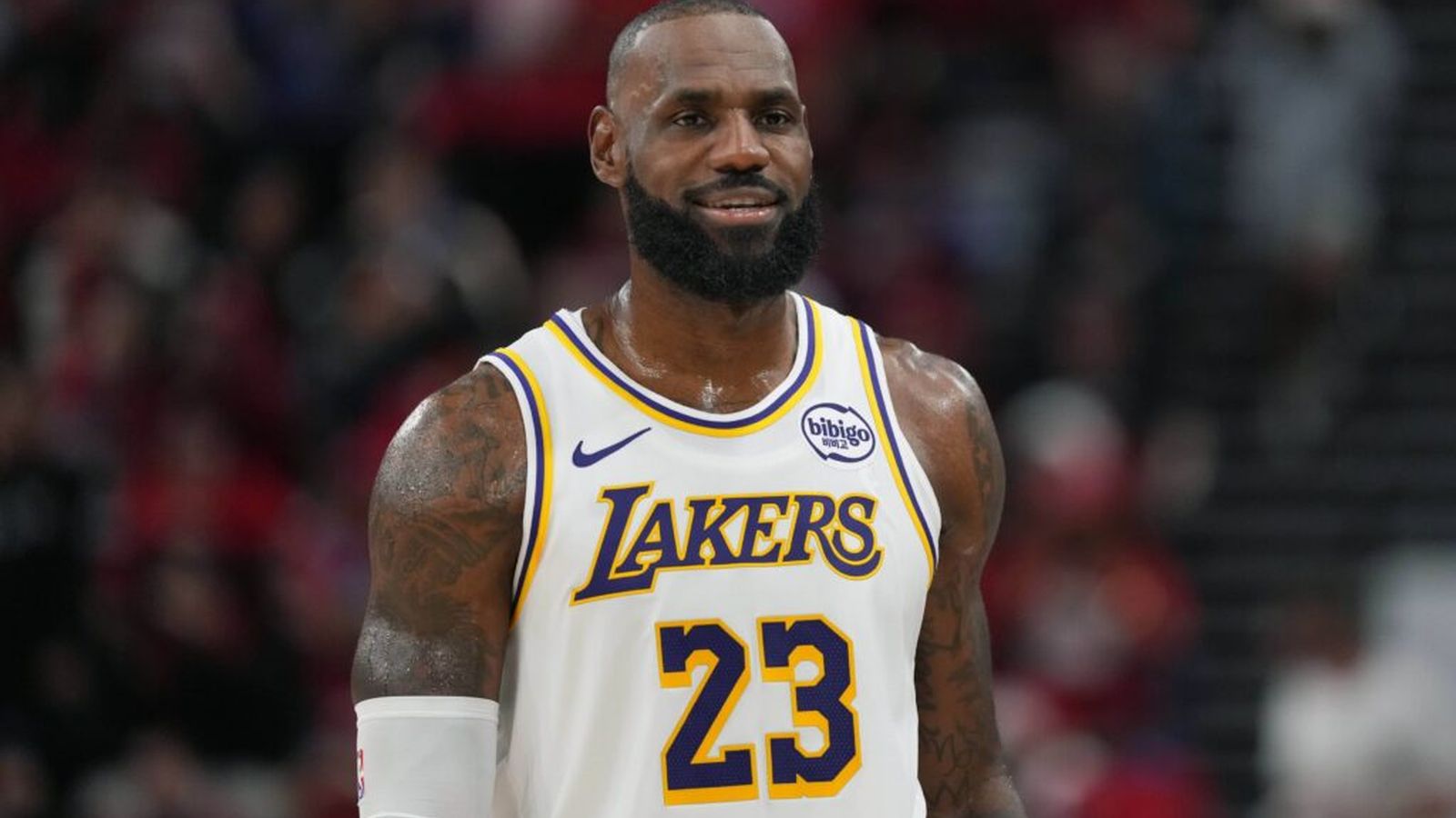 Bryce James in basketball gear