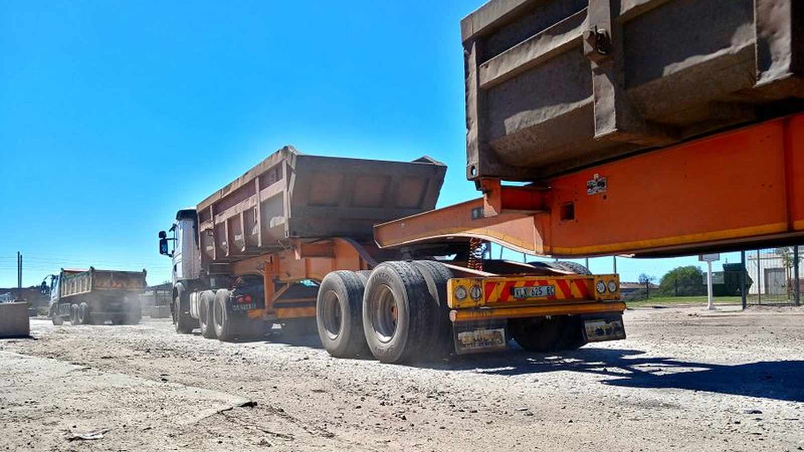 Potholes on industrial road