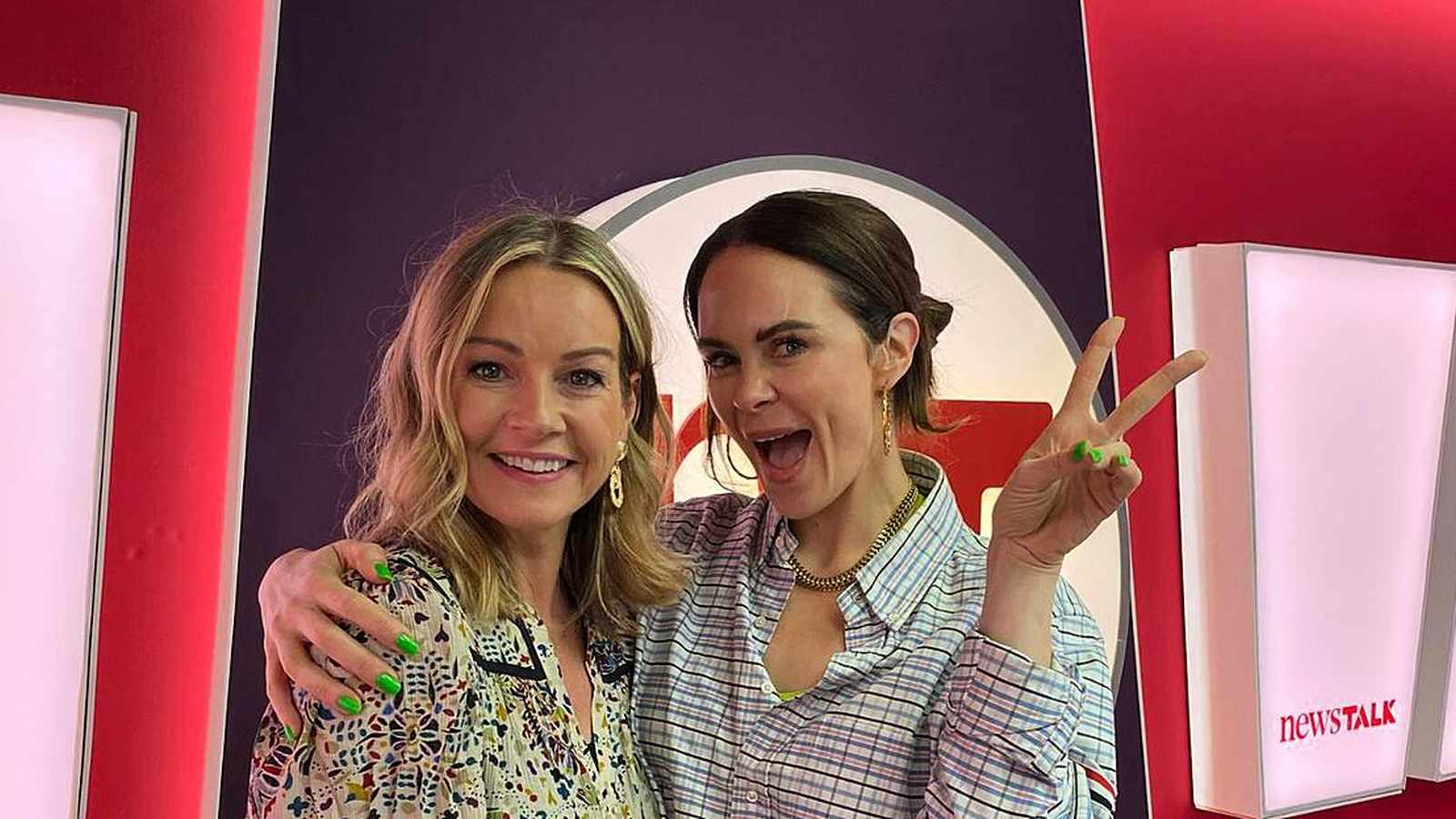 Comedian Joanne McNally performing