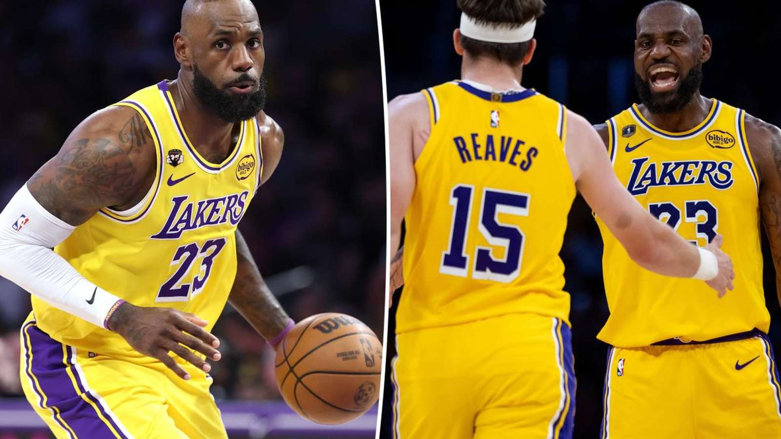 LeBron James playing basketball