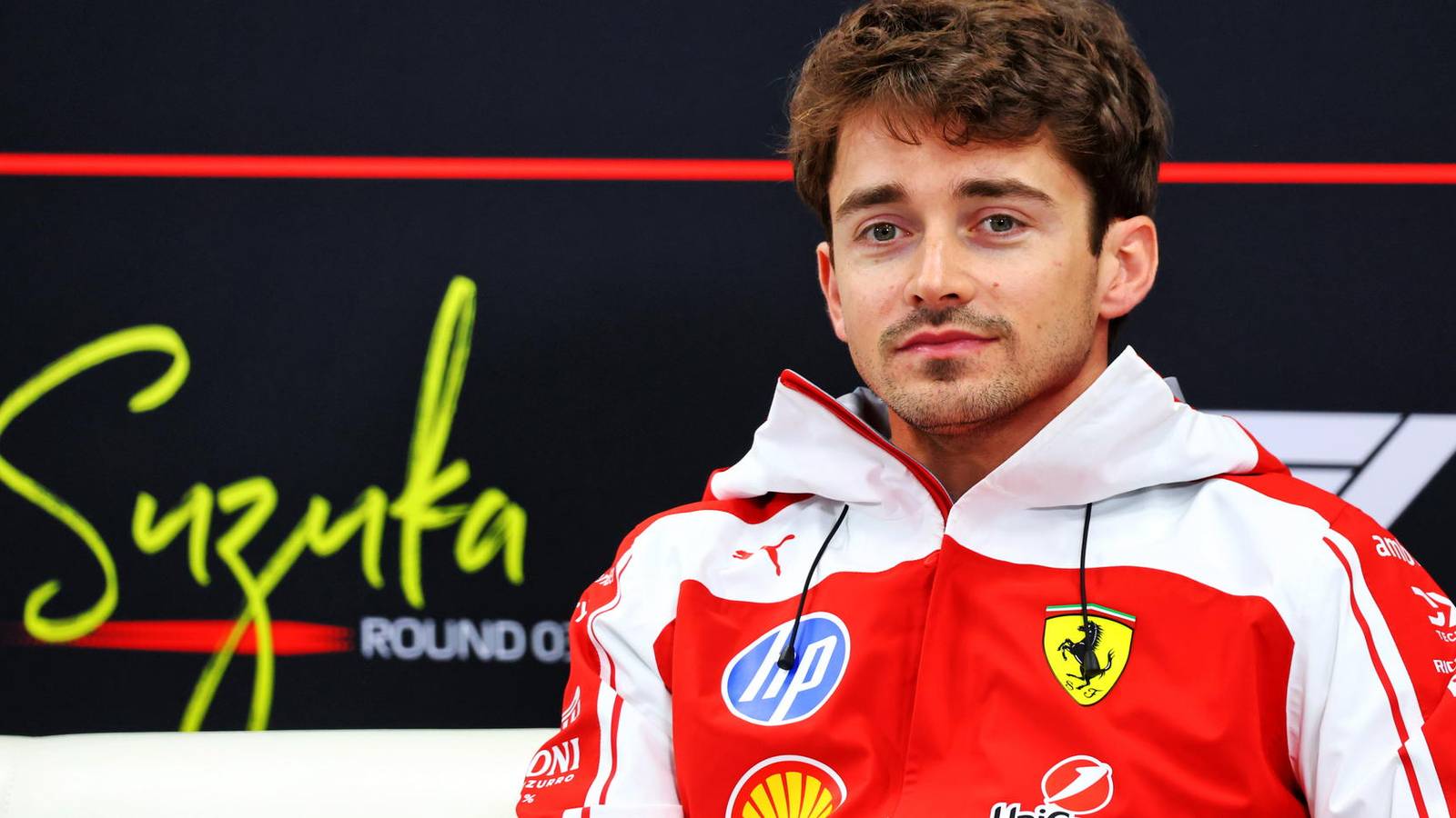 Charles Leclerc driving Ferrari car