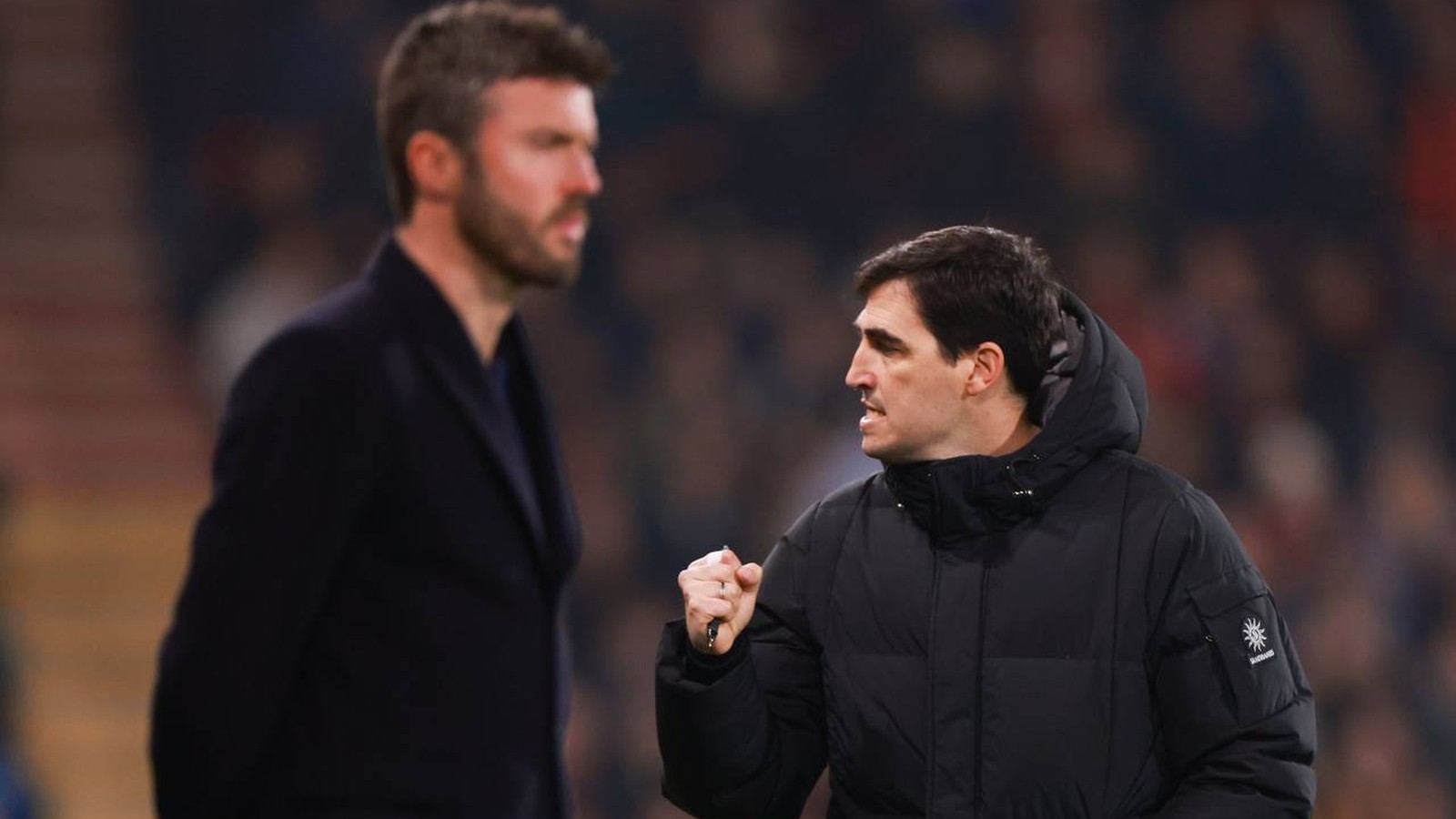 Harry Maguire shown red card on pitch