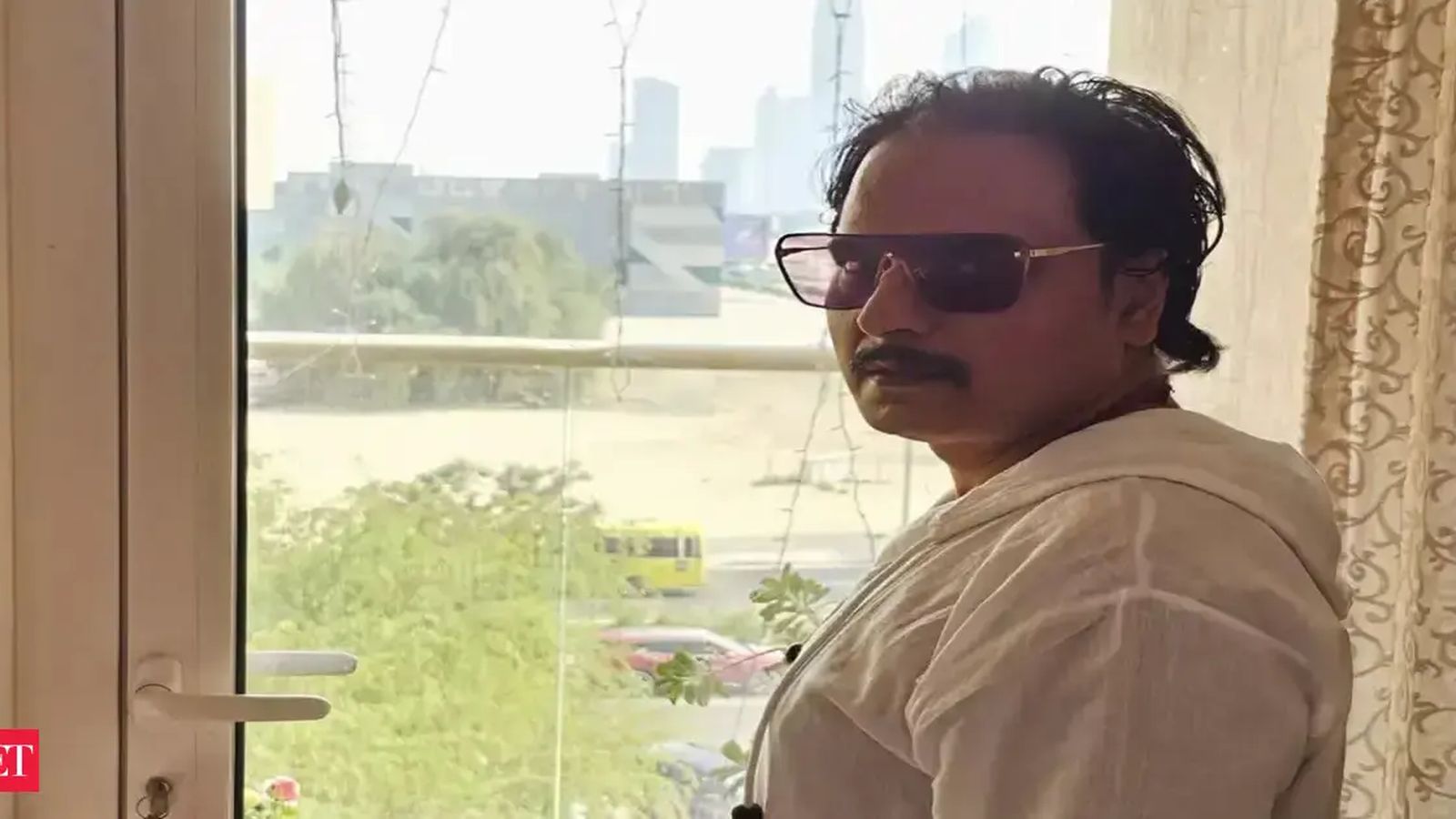 Aerial view of rural Indian land