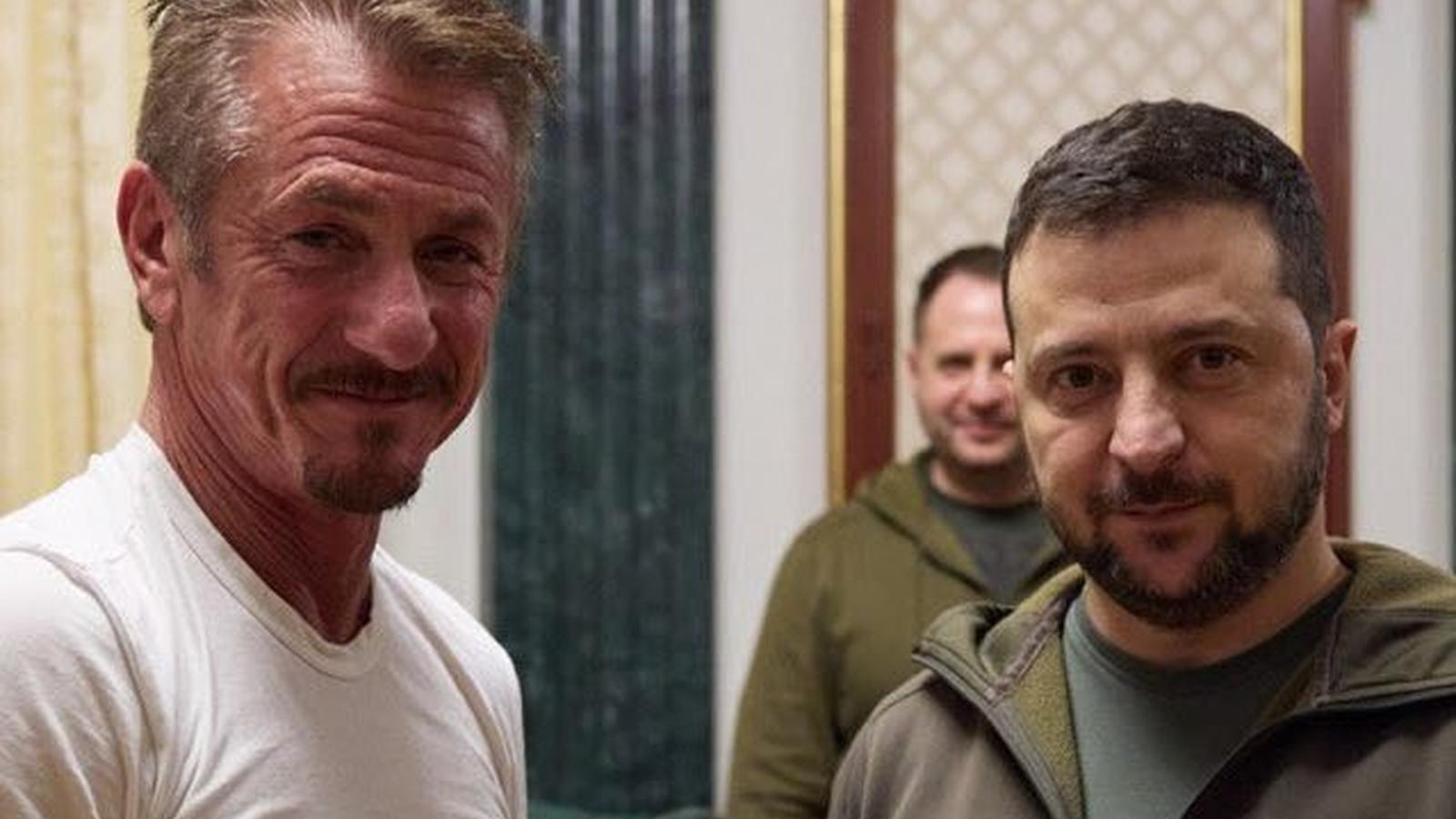 Sean Penn and Volodymyr Zelenskyy together