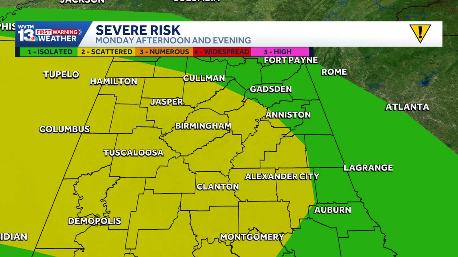 Tornado debris in residential area
