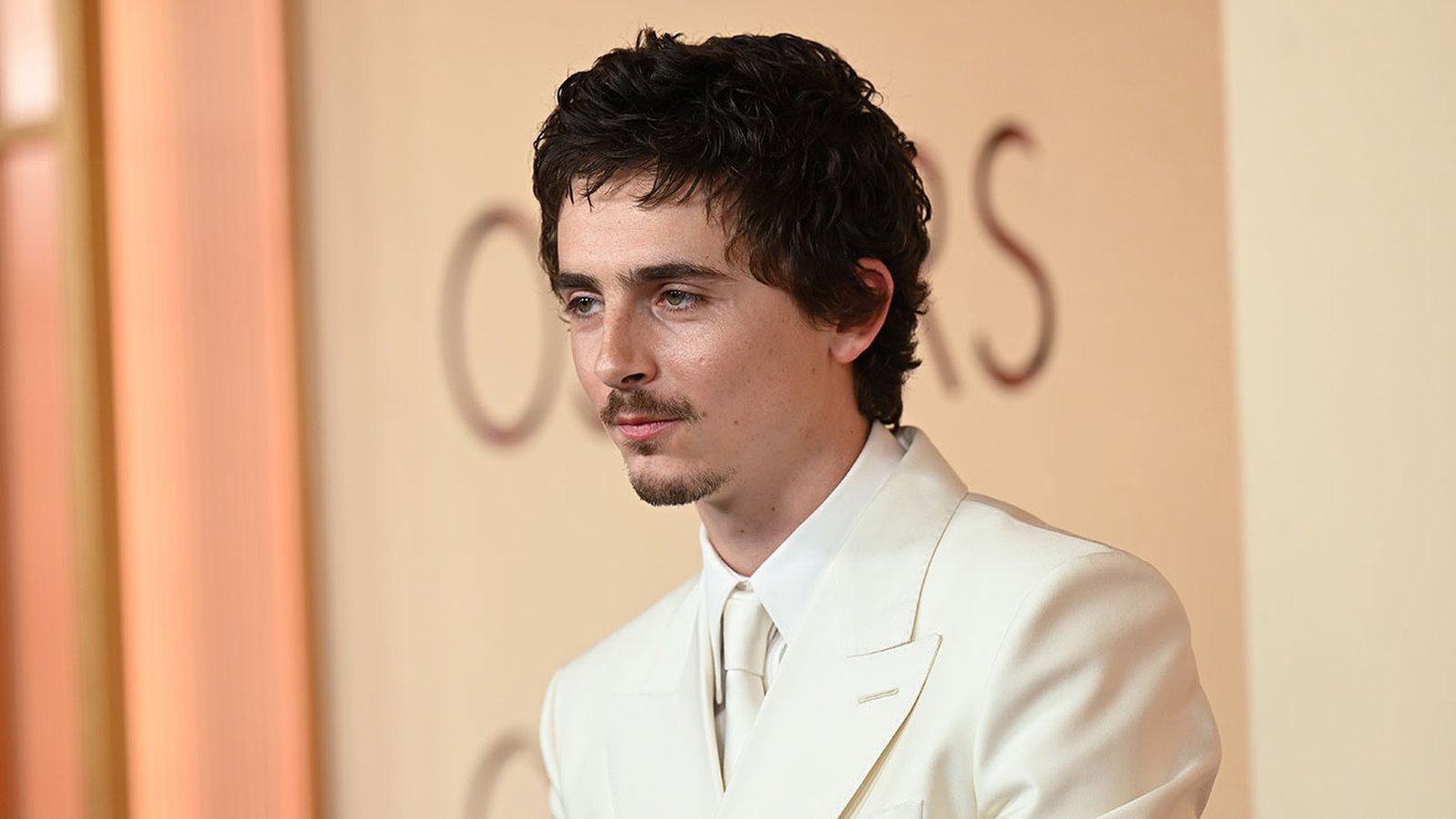 Timothee Chalamet in white suit