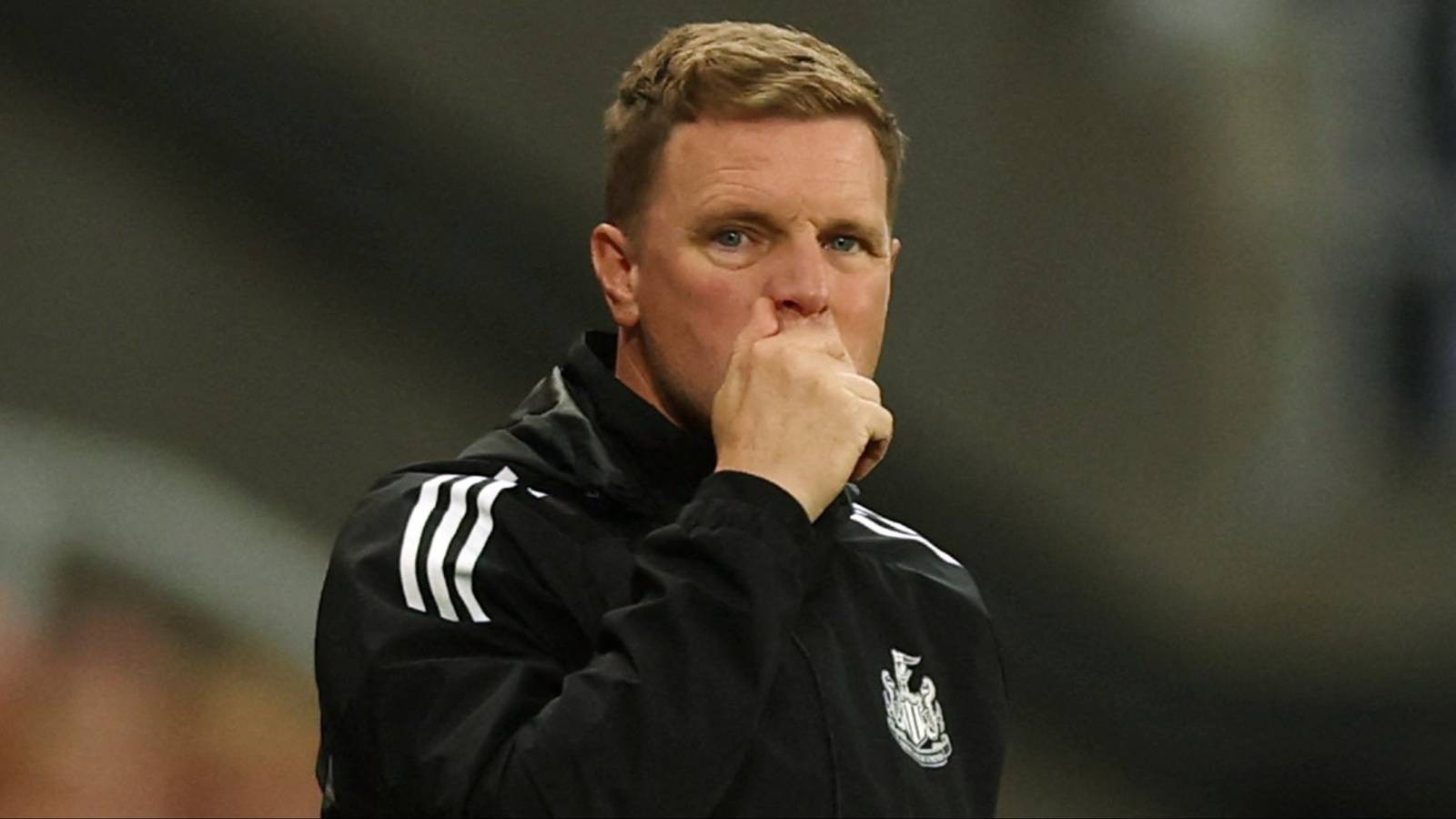 Eddie Howe coaching at St James Park