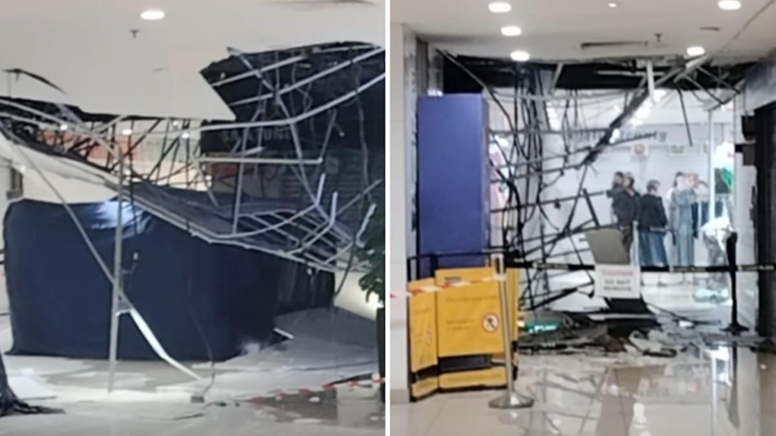 Cordoned area at Lucky Plaza