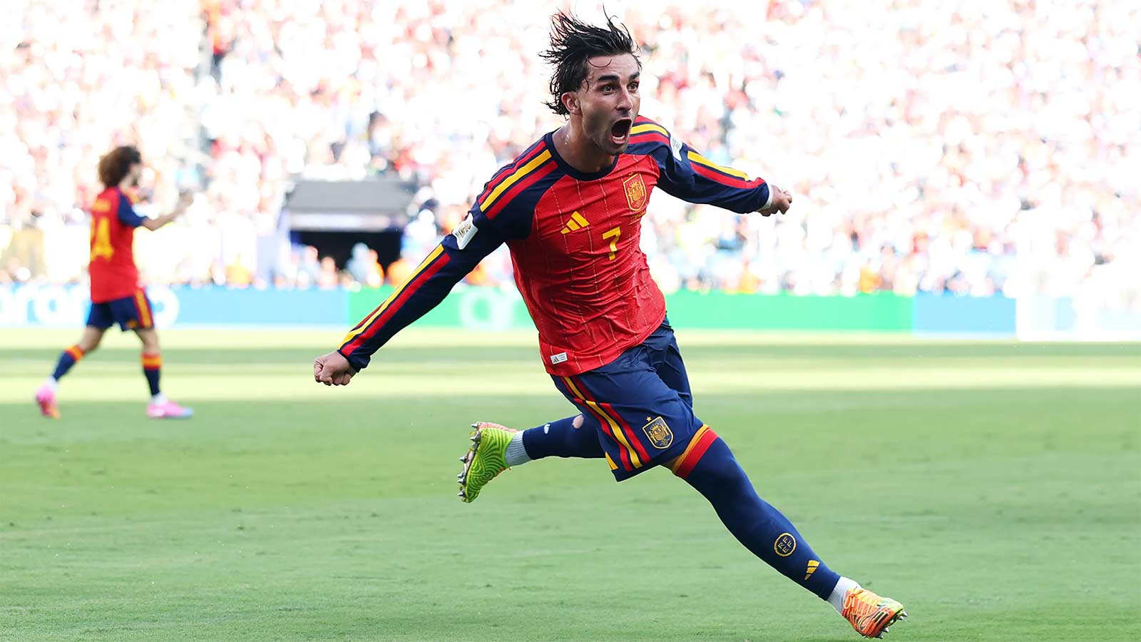 Ferran Torres celebrating his champion goal World Cup 2026