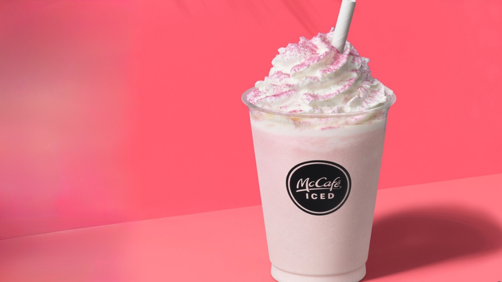 McDonalds McCafé Strawberry & Cream Frappé