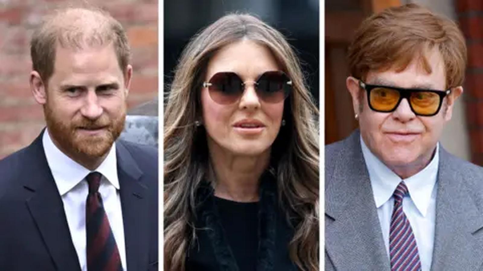 Prince Harry, Elizabeth Hurley, and Elton John, key figures in the privacy legal case