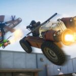 Custom vehicles and characters driving and flying in the sandbox game sbox